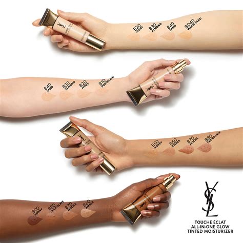 yves saint laurent all-in-one glow foundations shades|ysl all hours foundation reviews.